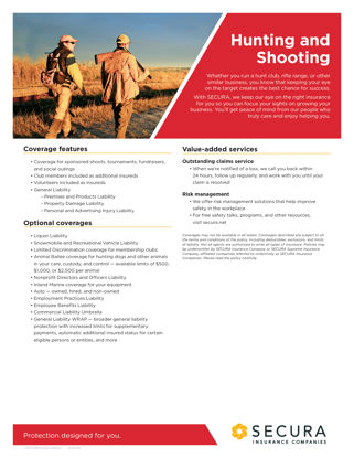 Hunting and Shooting Sell Sheet